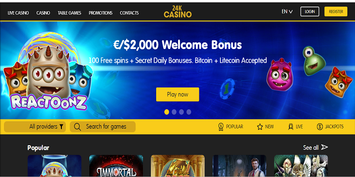 Real cash online casino slots