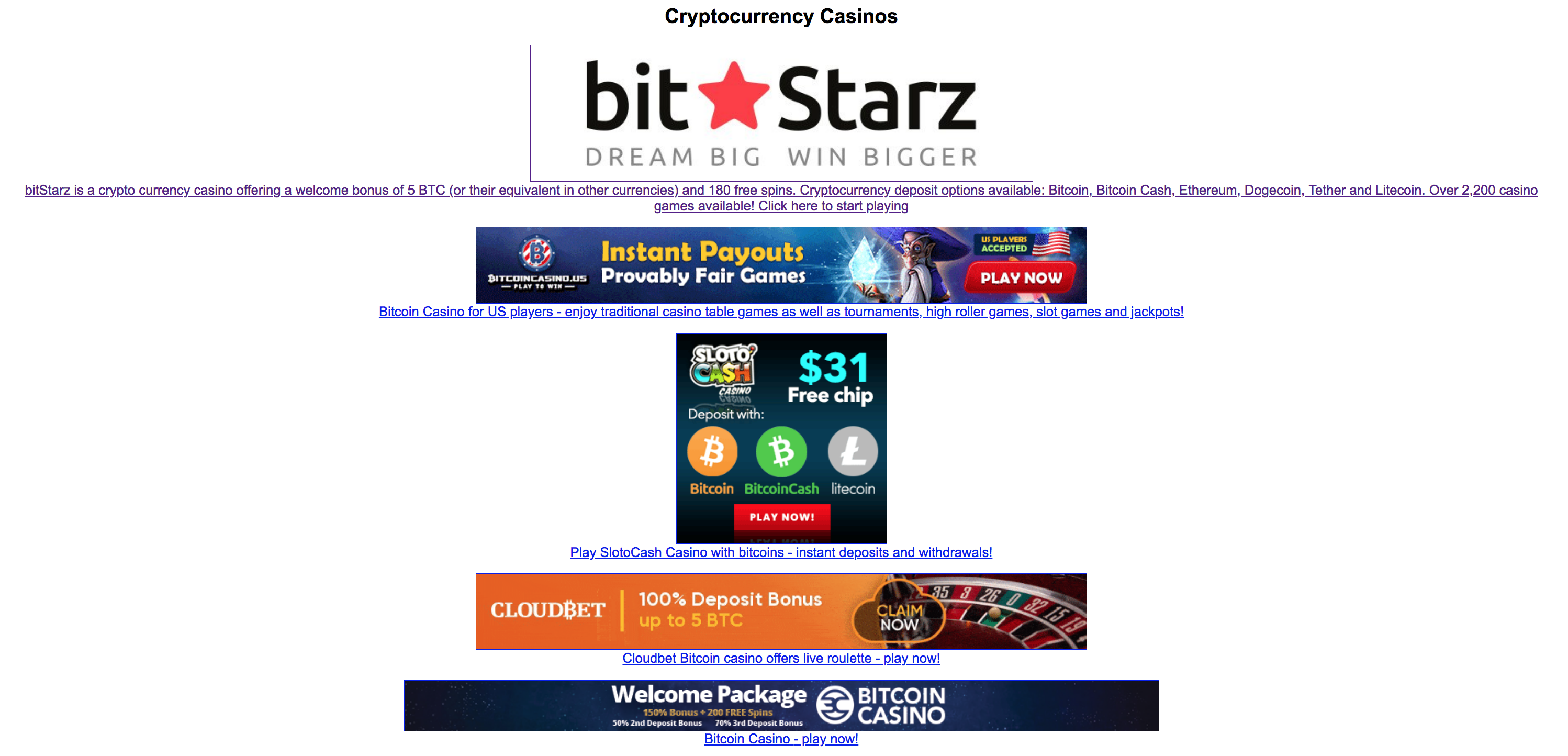 Best online casino payout usa